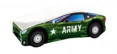 Pat Tineret MyKids Race Car 07 Army-140x70 foto