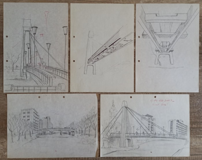Poduri si pasarele// desene in perspectiva, anii &#039;80
