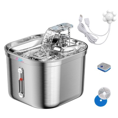 Dispenser Apa automat Sofia CONCEPT&amp;reg;, Pentru Pisici si Caini, Otel Inoxidabil, 2,2 L, Silvery foto