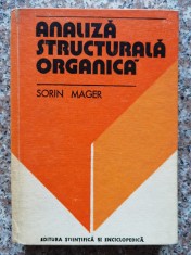 Analiza Structurala Organica - Sorin Mager , A524 foto