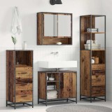 Cumpara ieftin Set de mobilier pentru baie 3 buc. Lemn Vechi