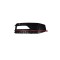 Grila bara protectie, spoiler Audi A4/S4 (B8), 11.2011-12.2015, model: S-LINE, montare fata, dreapta, CU material rosu; gauri proiectoare, RapidAuto
