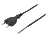 Cablu Electric 2x0,5mm2 PVC Negru 3m