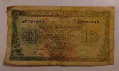 Bancnota Belgia - 10 Francs / 2 Belgas 01-02-1943