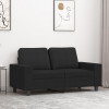Canapea cu 2 locuri, negru, 120 cm, material textil GartenMobel Dekor, vidaXL