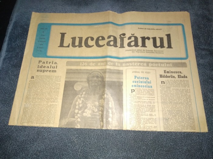 ZIARUL LUCEAFARUL 17 IANUARIE 1976