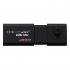 Memorie USB Kingston DataTraveler 100 G3 256GB USB 3.0 Black foto