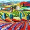 Tablou abstract-Provence in abstract