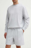 Adidas Originals pantaloni scurti din bumbac culoarea gri, melanj, IY2244