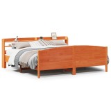 Cumpara ieftin Cadru de pat fara saltea, maro ceruit 180x200 cm lemn masiv pin