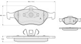 MTR MT536 set placute frana,frana disc
