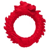 Inel pentru penis CREATURE COCKS Rise of the Dragon, pentru jocuri de fantezie, din silicon flexibil, diametru 4 cm, roșu