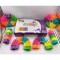 Puzzle pentru copii, flippy, fidget loop, functie stivuire, bucle, decompresie, curcubeu, 20 cm