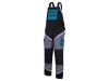 Dungareși de protecție LAHTI PRO L4060203, mărimea L, negru-gri-turcoaz cu reflectorizant 270g/m&sup2;