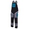 Salopetă de lucru XXL LAHTI PRO negru-gri-turcoaz cu reflectorizant L4060205
