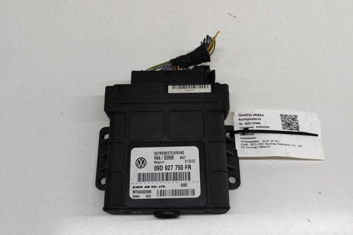 Unitate de control cutie de viteze AUDI Q7 4L 2007 OEM: 09D927750FR 29770588