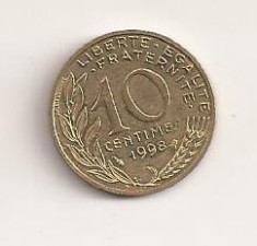 Moneda Franta - 10 Centimes 1998 v4 foto