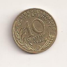 Moneda Franta - 10 Centimes 1998 v4