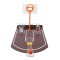 Joc de baut tip baschet flippy, arunca mingea si accepta provocarea, pahare de shot din sticla, 30 x 22.5 x 24 cm, multicolor
