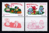 ROMANIA 2002 LP 1579 a ZIUA INDRAGOSTITILOR SERIE CU VINIETE MNH, Nestampilat