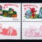 ROMANIA 2002 LP 1579 a ZIUA INDRAGOSTITILOR SERIE CU VINIETE MNH