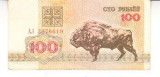 B11 - Bancnota foarte veche - Belarus - 100 ruble - 1992