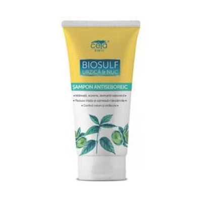 Sampon Biosulf cu Urzica si Nuc 200ml Ceta foto