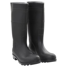 vidaXL Cizme de ploaie, negru, PVC, mărime 46