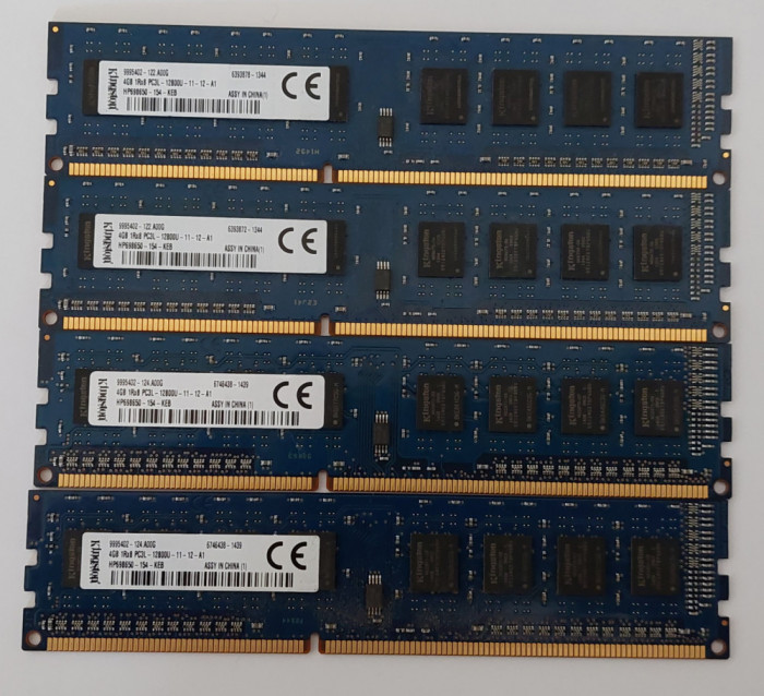 4GB DDR3-1600 PC3-12800 1600MHz , SK HYNIX ,KINGSTON ,SAMSUNG, - Memorie PC