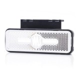 Lampa gabarit LED WAS W254 , pozitie fata alb, 12V-24V, montaj universal