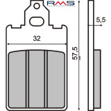 Cumpara ieftin Placute frana scuter Aprilia RS 50cc RMS