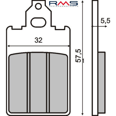 Placute frana scuter Aprilia RS 50cc RMS foto