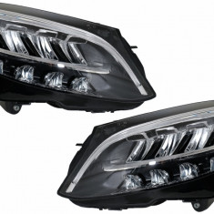 Faruri Full LED compatibil cu Mercedes C-Class W205 S205 (2019-up) LHD HLMBW205LED