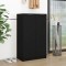 Gossi pantofar, negru, 59x35x100 cm, lemn prelucrat