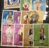 (T) Timbre Serii Romania Arta populara tinute