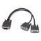 Cablu spliter port Serial 9 pini, Active, RS 232 tata la 2 mama, convertor serial la casa marcat datecs, POS, scaner si alte dispozitive rs232