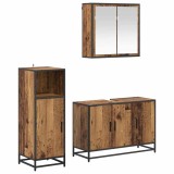 vidaXL Set de mobilier pentru baie 3 pcs Lemn vechi 90 x 33 x 60 cm 3402399