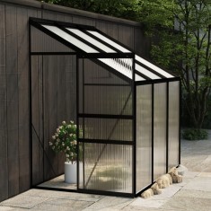 vidaXL Sera, antracit, 3,8 m?, aluminiu foto