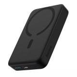 Acumulator extern Baseus Magnetic Mini Wireless Fast Charger, 10000 mAh, 30W + Cablu USB Type-C la Type-C, 30cm, Negru