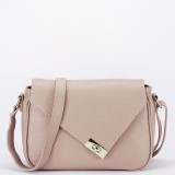 Cumpara ieftin Geanta dama Sofiline piele naturala roz eleganta de umar 17x24x9 cm detalii aurii fermoar