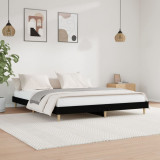 Cadru de pat, negru, 120x200 cm, lemn prelucrat GartenMobel Dekor, vidaXL