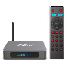 Mini PC Tv Box Techstar® X96 X6, Procesor RK3566, Android 11, UHD 8K, 3D, 8GB RAM LPDDR4, 128GB ROM, WiFi 5G, Bluetooth, Gigabit, Telecomanda