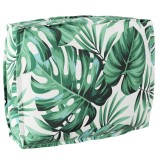 vidaXL Căptușeală pentru palet pentru spătar cu model de frunze 50x40x12 cm din țesătură Oxford