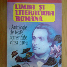 e0d LIMBA SI LITERATURA ROMANA. Antologie de texte comentate clasa a IV-a