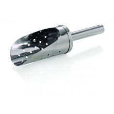 Scafa inox perforata pentru gheata, 18 cm