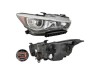 Far INFINITI Q50, 10.2013-2018, partea dreapta, cu LED daytime running light; Type= USA; LED; manual; Omologare SAE; LED; fara lumini de curbe,