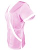 Halat Medical Pe Stil, Roz cu Elastan și cu Garnitură alba, Model Marinela - XL