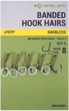 Carlige Legate Korum Banded Hook Hairs Barbless, Nr.10, 5buc/pac
