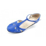Sandale Dama Piele Naturala Toc 7cm Ciucaleti S48BLEU Elegante Casual Comode Usoare Marimi 36-40