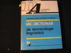 DICTIONAR DE TERMINOLOGIE LINGVISTICA-GH. C,TINESCU DOBRIDOR-463 PG- foto